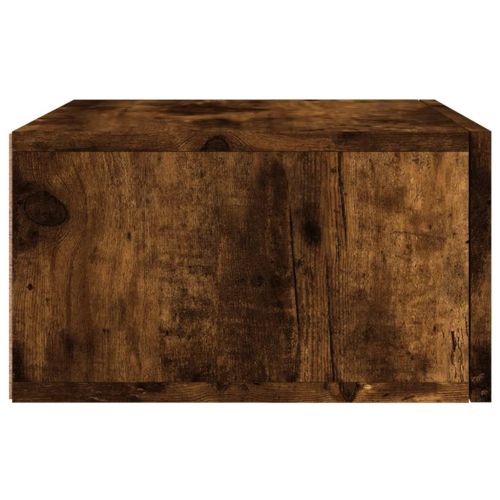 Нощни шкафчета за стенен монтаж, 2 бр, опушен дъб, 35x35x20 см
