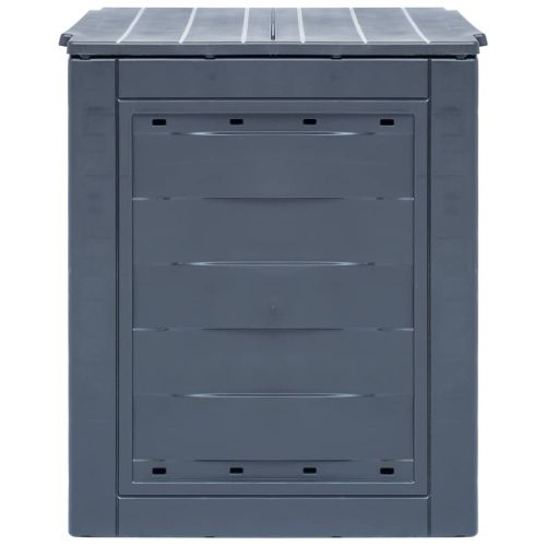Градински компостер, сив, 60x60x73 см, 260 л