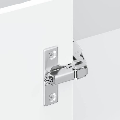 Кухненски стенен ъглов шкаф Porto, бял, инженерно дърво