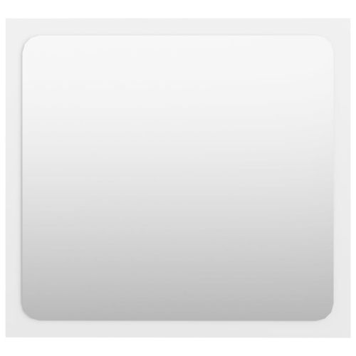 Комплект мебели за баня, бял, ПДЧ