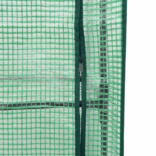Повдигнато легло с оранжерия калъф, ратанов вид, 120x40x138 см
