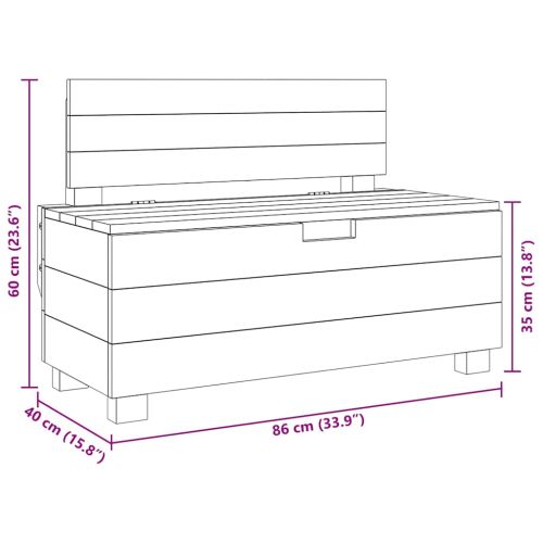 Пейка, махагоново дърво масив, 86х40х60 см