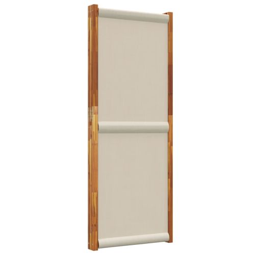 Параван за стая, 3 панела, светлосив, 210x180 cм