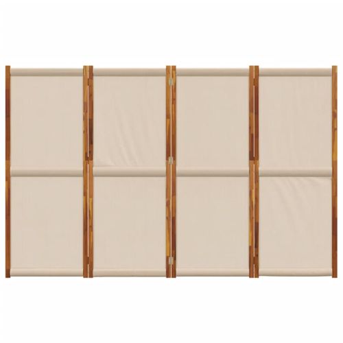 Параван за стая, 4 панела, таупе, 280x180 см