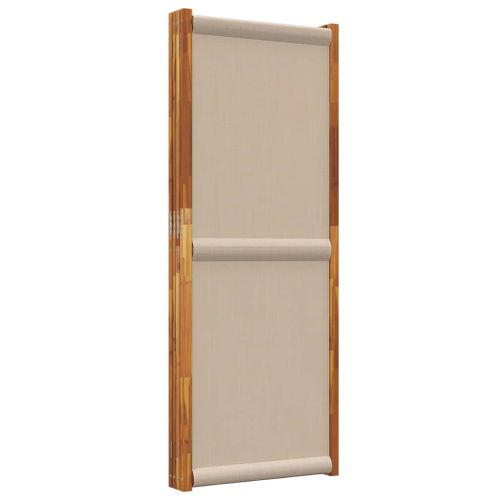 Параван за стая, 4 панела, таупе, 280x180 см