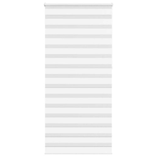 Зеброва щора бял 100x230 см ширина на плата 95,9 cm полиестер