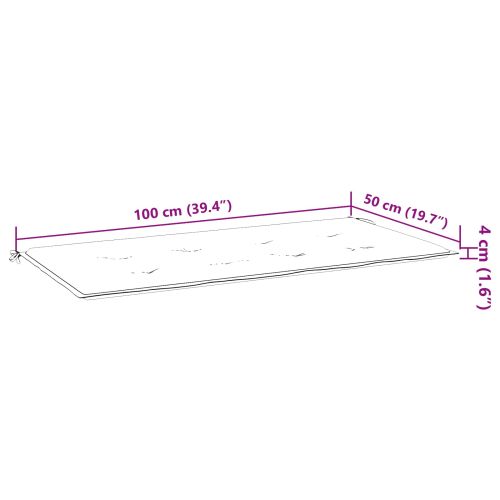 Пад за стол Мотив с листа 100 x 50 x 3 cm Оксфордска тъкан