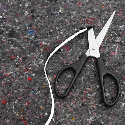 Водоемен филц Сив 1 x 10 m Полиестър и памук