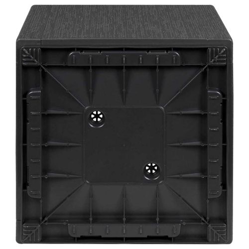 Кутия за цветя Тъмен сив 36 x 36 x 35 см Пластмаса