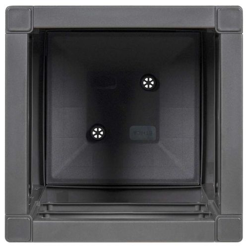 Кутия за цветя Тъмен сив 36 x 36 x 35 см Пластмаса