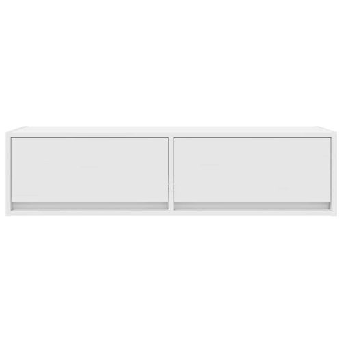 ТВ шкаф с чекмедже Бяло 100 x 31 x 25,5 см Инженерно дърво