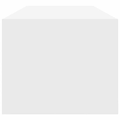 ТВ шкаф с чекмедже Бяло 100 x 31 x 25,5 см Инженерно дърво