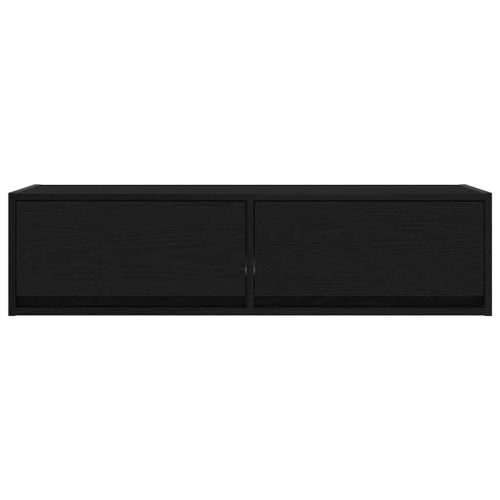 ТВ шкаф с чекмедже Черен дъб 100 x 31 x 25,5 см Инженерно дърво