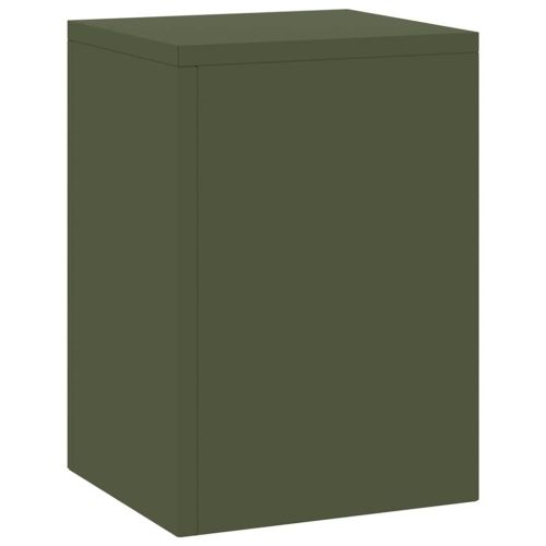 Стойка за растения 2 pcs Маслиненозелен 24 x 24 x 35 см Стомана