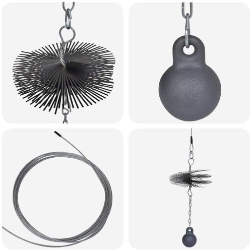 Кръгла четка за почистване на комин, диаметър 20 см