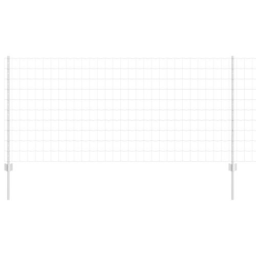 Ограда с пост Сребрист 1 x 10 m Стомана