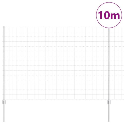 Ограда с пост Сребрист 1,5 x 10 m Стомана