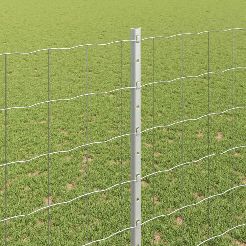 Ограда с пост Сребрист 1,6 x 10 m Стомана