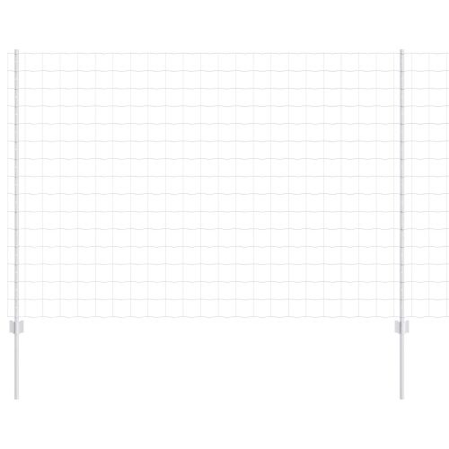 Ограда с пост Сребрист 1,5 x 10 m Стомана