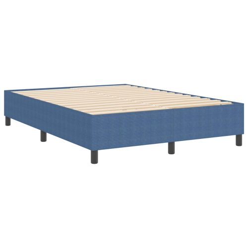 Платформено легло Синьо 140 x 200 cm Кордюрова тъкан