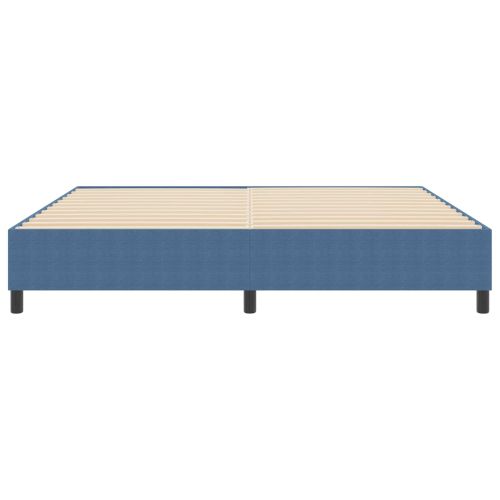 Платформено легло Синьо 200 x 200 cm Кордюрова тъкан