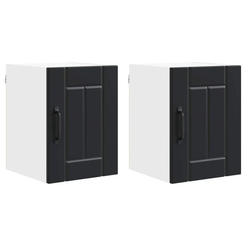 Стенен шкаф LUCCA 2 pcs Черно 30 x 31 x 40 см