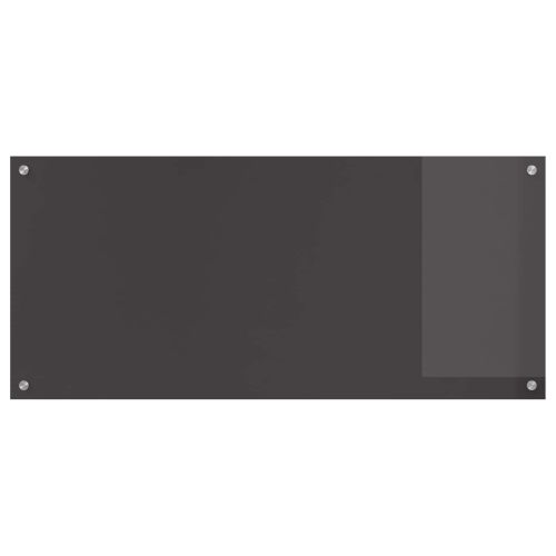 Кухненски заден панел Тъмен сив 110 x 50 cm закалено стъкло