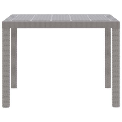 Градинска маса Светлосиво 100 x 100 x 73 см полиратан