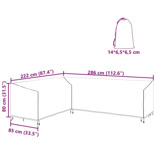 Покривало за мебели Черен