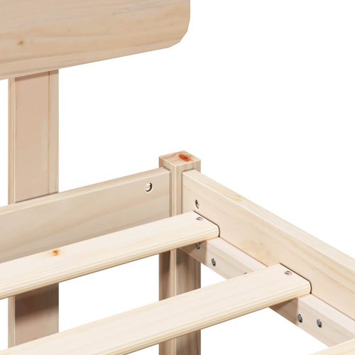 Рамка за легло Естествен 80 x 200 cm Солидно борово дърво