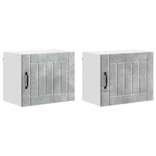 Стенен шкаф LUCCA 2 pcs Бетонно сиво 50 x 31 x 40 см