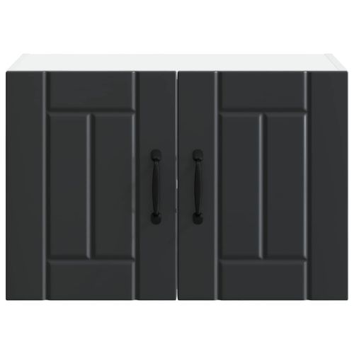 Горен кухненски шкаф Черно 60 x 31 x 40 см Инженерно дърво