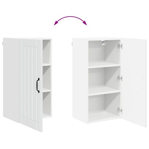 Кухненски шкаф Лъскаво бяло 40 x 31 x 80 см Инженерно дърво