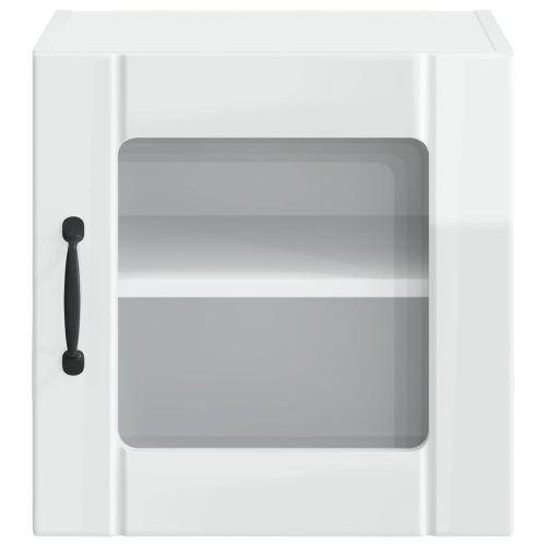 Кухненски шкаф 2 pcs Лъскаво бяло 40 x 31 x 40 см