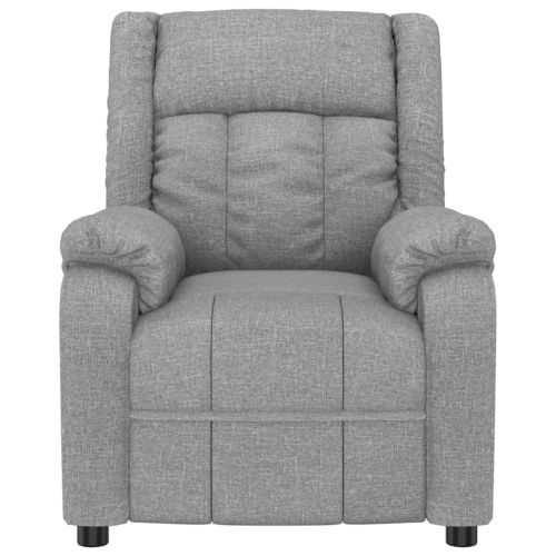 Електрически масажен стол, светлосив, текстил