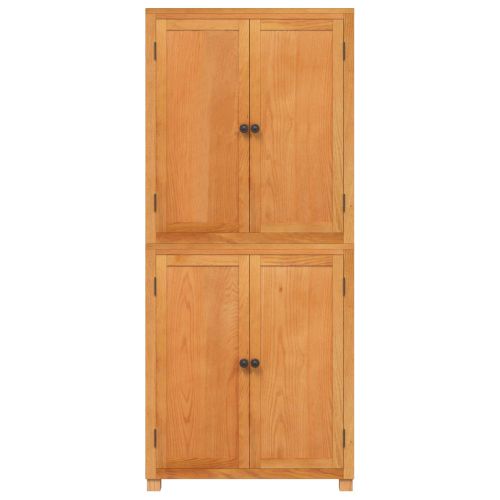 Комплект за съхранение на мебели с врата Кафяво Инженерно дърво