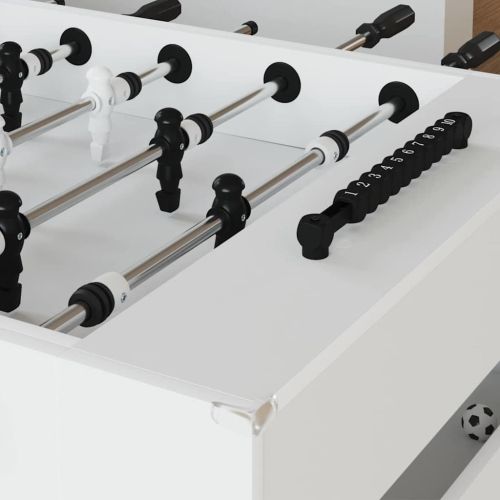 Маса за фуутбол Бял 146,5 x 74 x 85 см Инженерно дърво