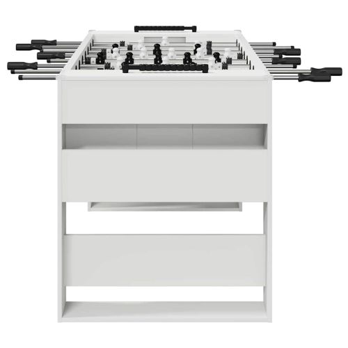 Маса за фуутбол Бял 146,5 x 74 x 85 см Инженерно дърво