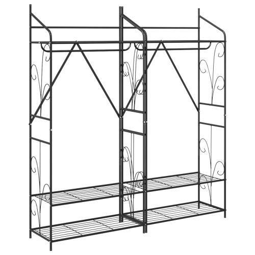 Отворен Гардероб Едноцветен 2 pcs 78 x 36 x 158 см