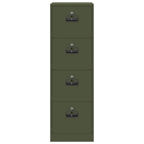 Кабинет за файлове 2 pcs Маслинено зелено 44 x 50 x 139 см