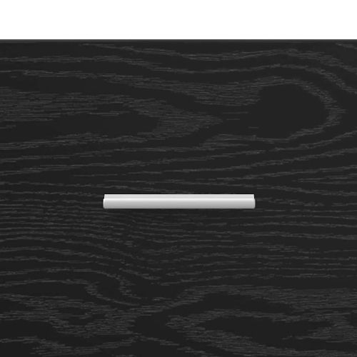 Табла с шкаф с чекмедже с рафт 3 pcs Черния дъб Инженерно дърво