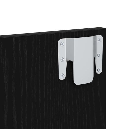 Табла с шкаф с чекмедже 3 pcs Черния дъб Инженерно дърво