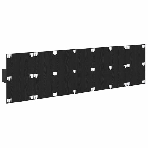 Табла с шкаф с чекмедже 3 pcs Черния дъб Инженерно дърво