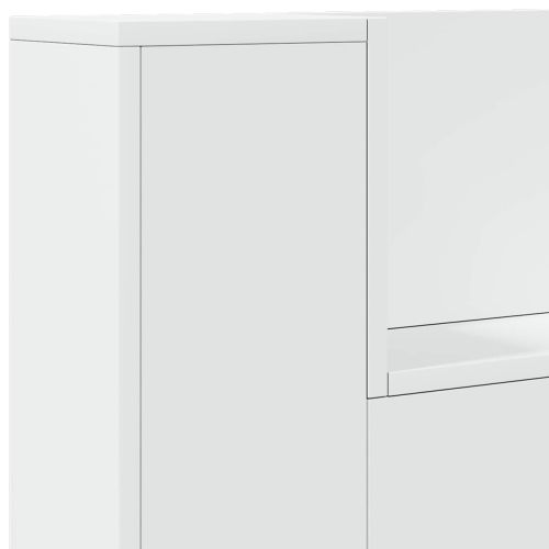 Облегалка за глава Бяло 100 x 16,5 x 103,5 cm Инженерно дърво