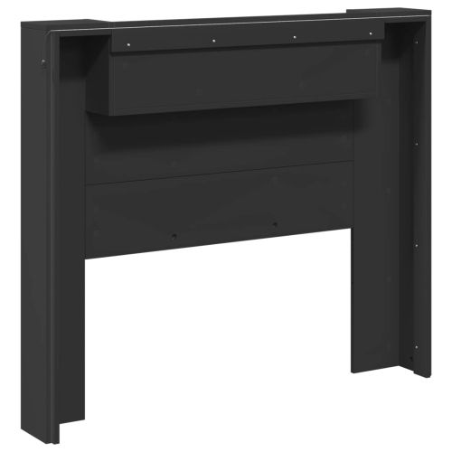 Облегалка за глава Черно 120 x 16,5 x 103,5 cm Инженерно дърво