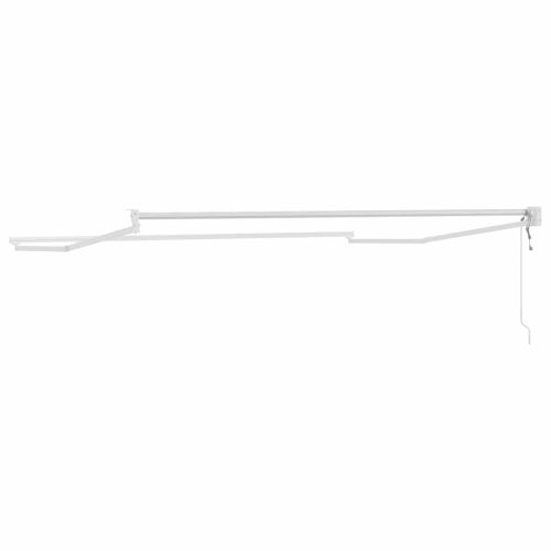 Разтегателна рамка за сенник Бял 350 x 250 cm Алуминий