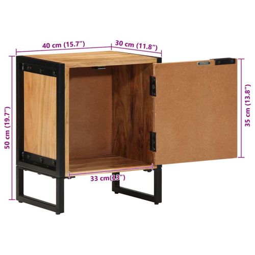 Нощно шкафче Кафяво 40 x 30 x 50 cm