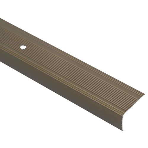Профили за ръбове на стълби 30 pcs Кафяво 67 x 3.5 x 3 см