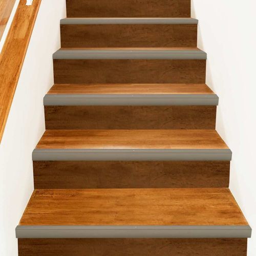 Профили за ръбове на стълби 10 pcs Шампанско 67 x 3.5 x 3 см