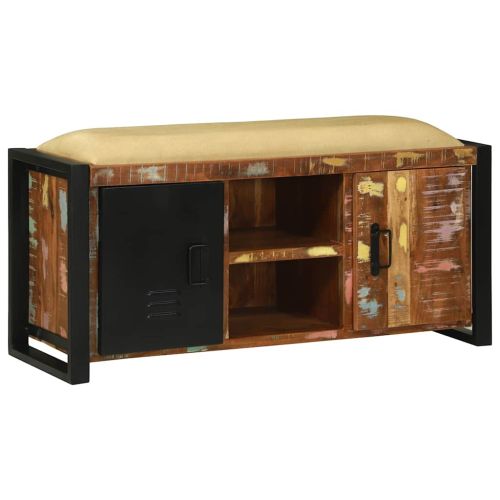 Бенч Кабинет Многоцветен Масивна регенерирана дървесина